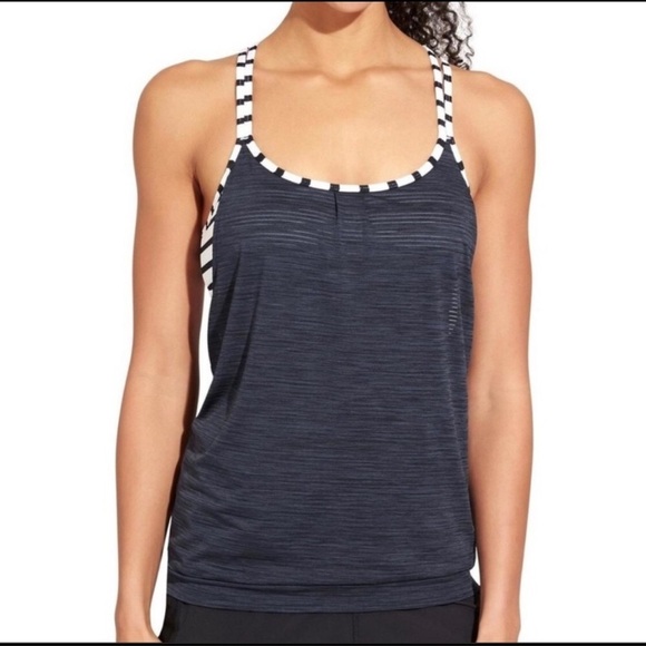Athleta Hyper Stripe Energized Top size XXS - Picture 1 of 6